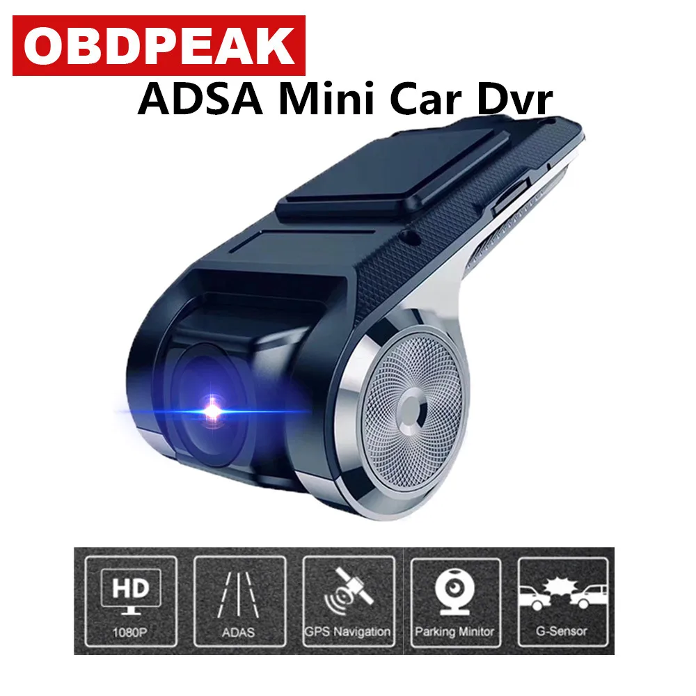 Smart ADAS Mini Car DVR camera FHD 1080p Dash Cam 170 wide angle for ...