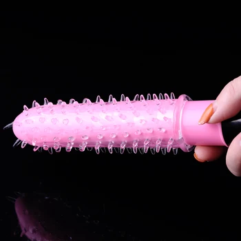 1PC Condoms With Spine Crystal Cock Rings Adult Sex Product Reusable Condom Toys Penis Sleeves Delay Extension Pumps Enlargers 5