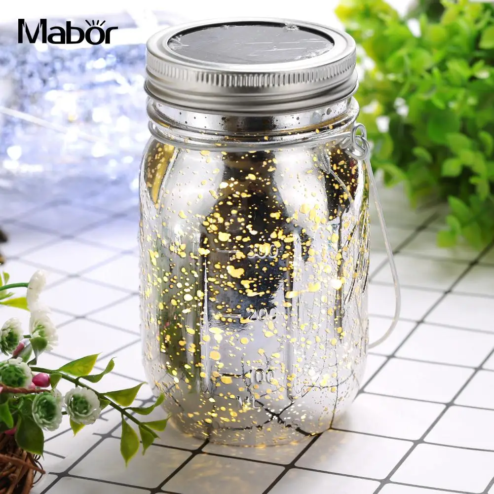 Solar Ed Lovely Firefly Lights Jar Lamp Creative Outdoor Jam Solar Ed Lovely Firefly Lights Jar Lamp Creative Outdoor Jam Light Atmosphere Lamps Dorpshipping