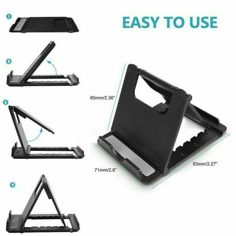 

Multi-angle Adjust Portable Phone Lazy Holder Mount Universal Foldable Mobile Phone Tablet Desk Stand For iPhone For xiaomi mi 9