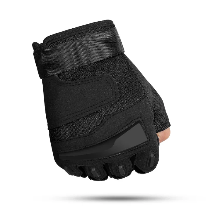 

Spring and summer men's half finger tactical gloves mountaineering fitness protection anti skid wear resistant shock absorption