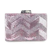 Женский вечерний клатч с блестками Роскошные шикарные сумки для свадебного ужина Банкетный полосатый клатч кошелек Прямая MN1369