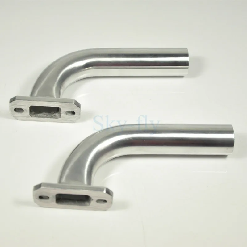 1Pair Zyhobby DLE55 Engine Aluminum Muffler Exhaust Pipe For RC