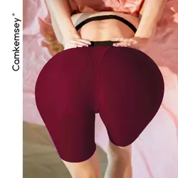 CamKemsey Сексуальная Push Up узкие шорты для Для женщин 2019 новая спортивная эластичные Высокая Талия персик ягодицы Фитнес обтягивающие шорты