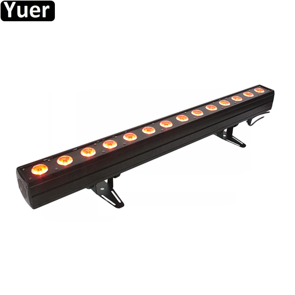 

LED Wall Washer Lamp RGBWA-UV 6IN1 LED 14x12W LED Bar Party Disco Club Light For Landscape Wash Wall Music Stage Effect Light