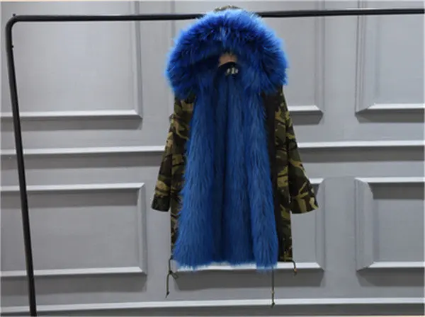 Женское зимнее плотное теплое пальто из искусственного меха, женская модная Съемная Высококачественная парка из искусственного лисьего меха размера плюс, длинная куртка Z595 - Цвет: 13