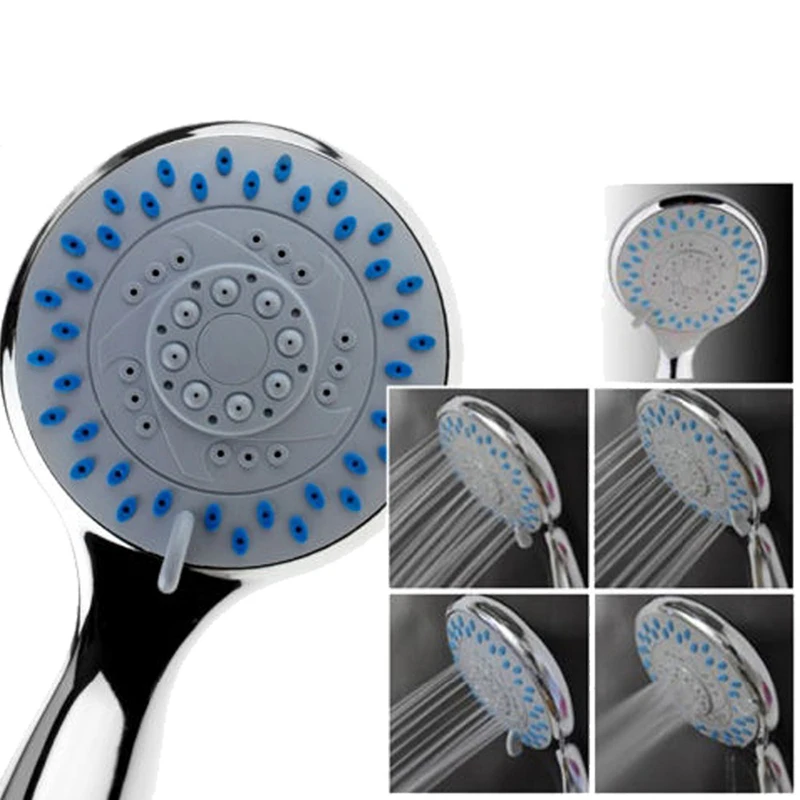 Universal Shower Head Large 5 Mode Function Chrome For Bath Anti