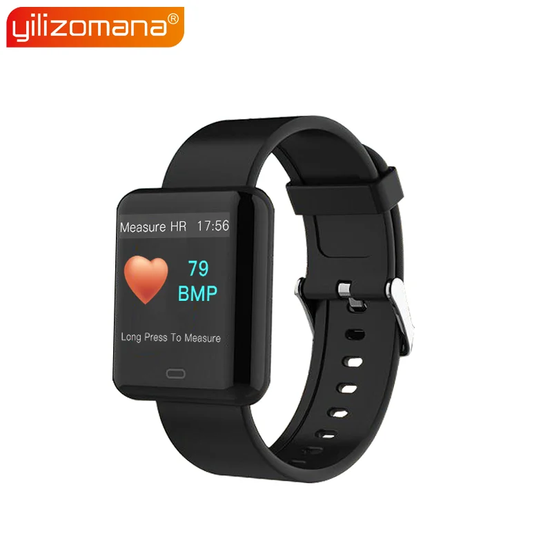Yilizomana Smart Watch Steel / Silicone Band Steps Rate Heart Monitor Call Reminder LED Screen Smart Wristband for Android IOS