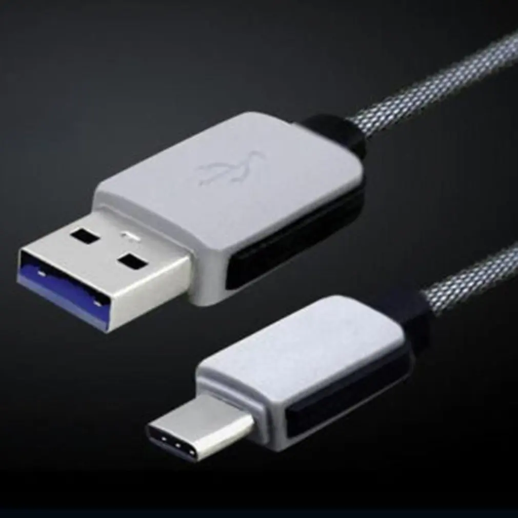 

USB Type C Cable for SamSung Gaxaly S8 S8 Plus Note7 Weave Fishing Net Charging Data Cable for Xiaomi Mi5 Mi6 4C 4S