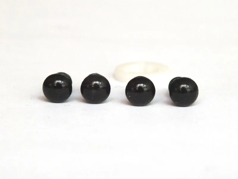 4.5mm 100pairs Flat Black Color Plastic Safety EYES 4.5mm Teddies, Dolls, Sewing & Crochet