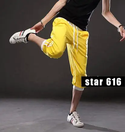 ركض 2017 الصيف الرياضة فضفاض عداء ببطء تشغيل رجل كابري المسار الحريم الرباط الورك هوب الرجال sweatpants السراويل pantalon أوم