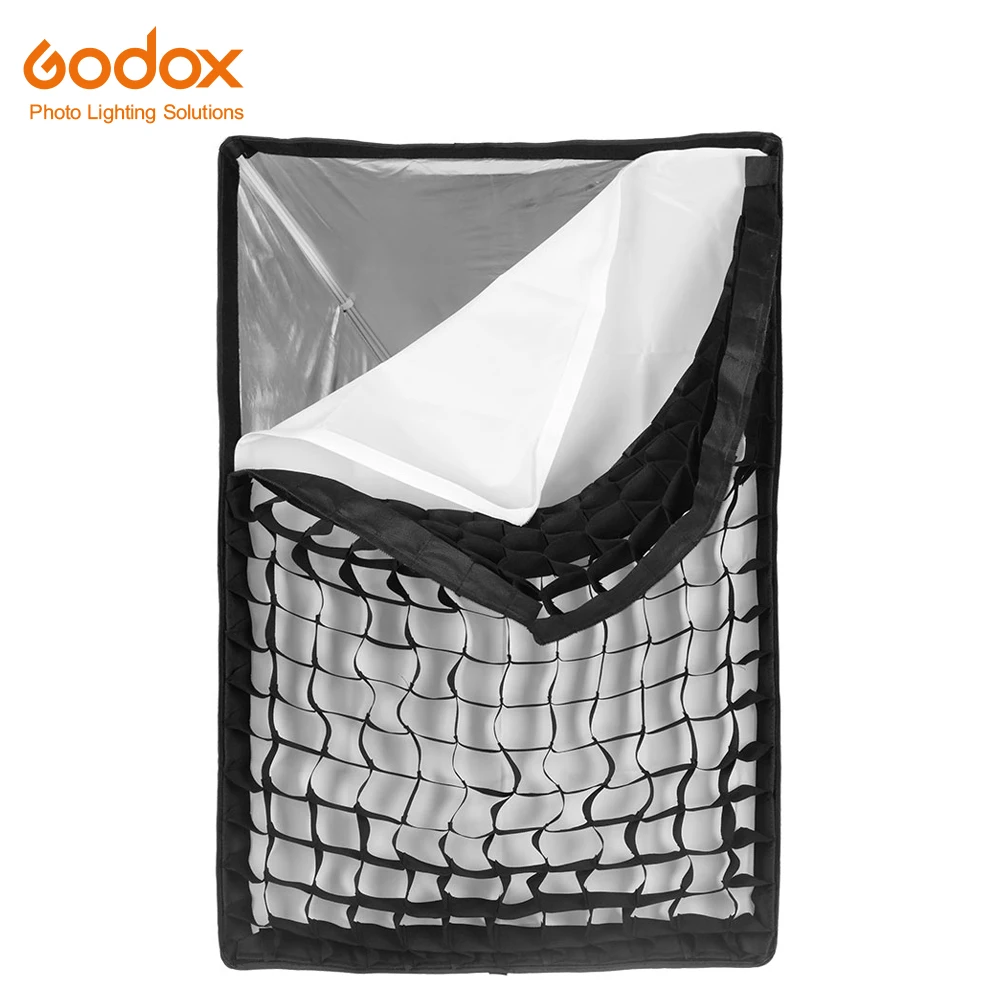 

Godox softbox 60*90cm 24"x 35" Portable Rectangular Honeycomb Grid Softbox soft box with Bowens Mount for Studio Flash