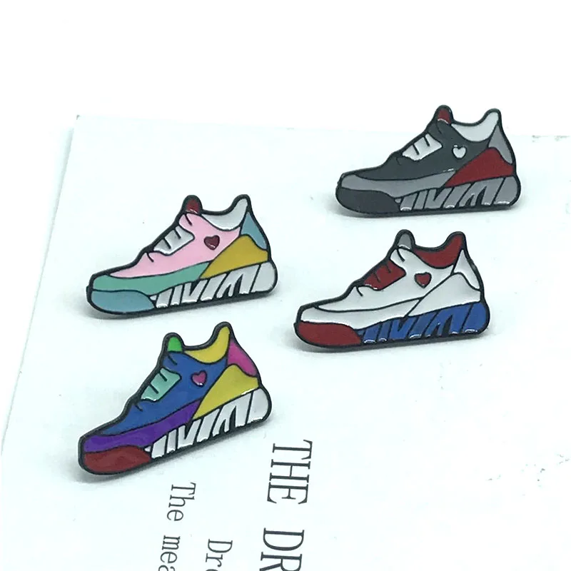 

New Trendy shoes sneakers brooch trend wild color sneakers badge souvenir denim clothes backpack pendant jewelry gift