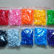 100 шт., товары для птиц, домашние птицы, переноска, голубь попугай, 10 цветов, цифровое кольцо для ног, байонетное маркировочное кольцо