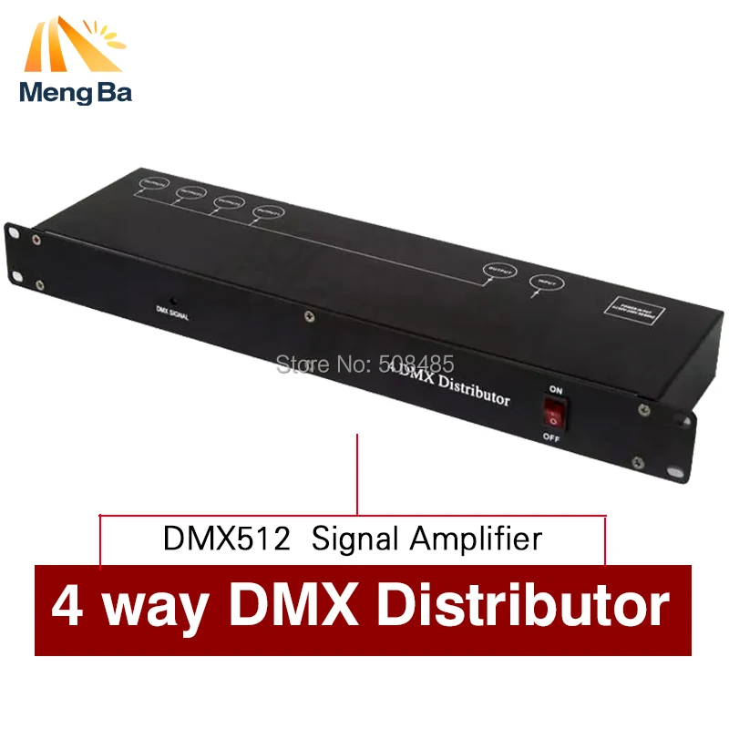 

Stage Light Controller DMX512 Splitter Light Signal Amplifier Splitter 4 way DMX Distributor for stage Equipment