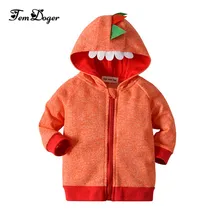 Tem doger/Детские толстовки с капюшоном; толстовки для новорожденных; толстовки с капюшоном для маленьких мальчиков и девочек; толстовки с объемным рисунком; милый спортивный костюм; Bebes