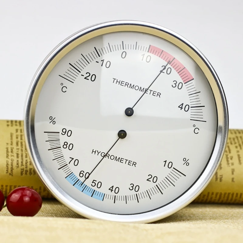 

5 Inches Wall mounted Household Thermometer Hygrometer Analog Temperature Meter #0616