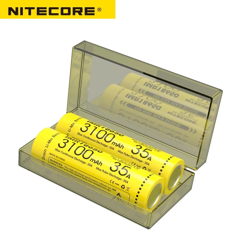Аккумуляторная батарея Nitecore IMR18650 3100 мАч 35 А 3 7 в|Портативные осветительные