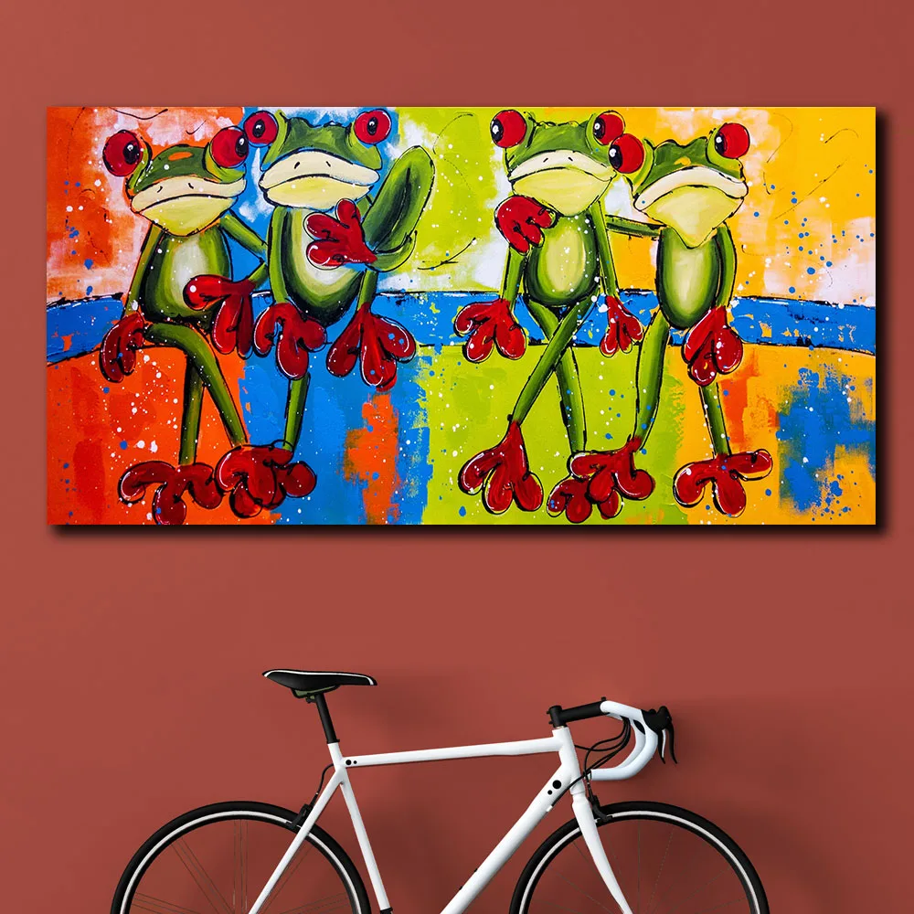 Four Frogs On The Tree 2