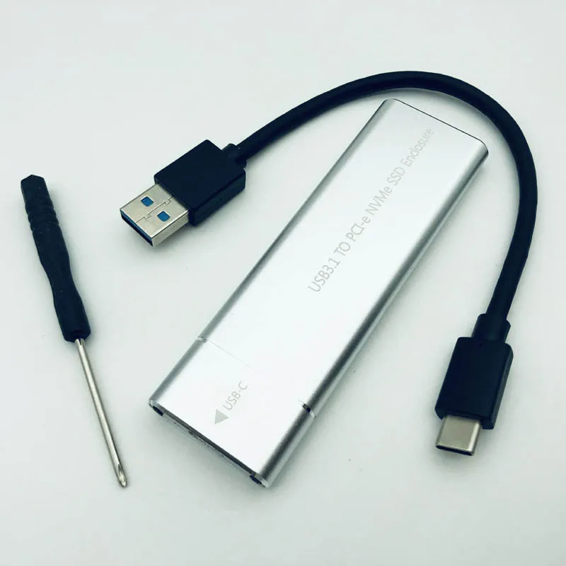 H1111Z корпус для жесткого диска M.2 NVME SSD чехол/коробка HD USB C адаптер чехол для жесткого диска M.2 SSD USB адаптер SSD M2 Тип C чехол