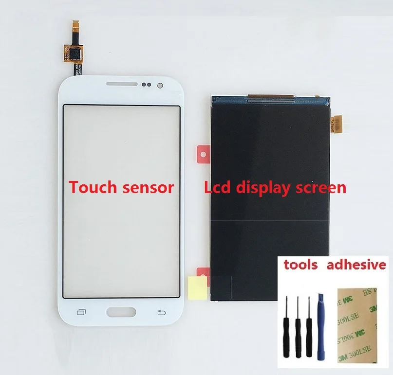 

LCD Display Screen + Touch Screen Digitizer Sensor For Samsung Galaxy Core Prime SM-G360F G360F + Adhesive + Kits