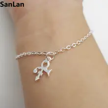 1 шт. браслет с символикой памяти принца любовь логотип для женщин/мужчин Посеребренная Очаровательная Браслет ювелирные изделия SanLan