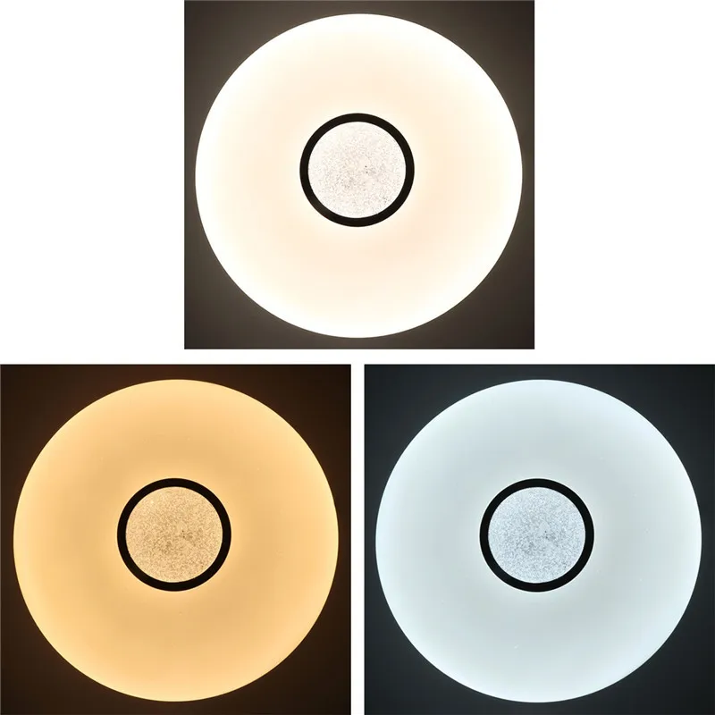  Smuxi AC180-240V LED Ceiling Down Light Fixture Dimmable Lamp With Remote Control and Crystal Sand  - 33023310736