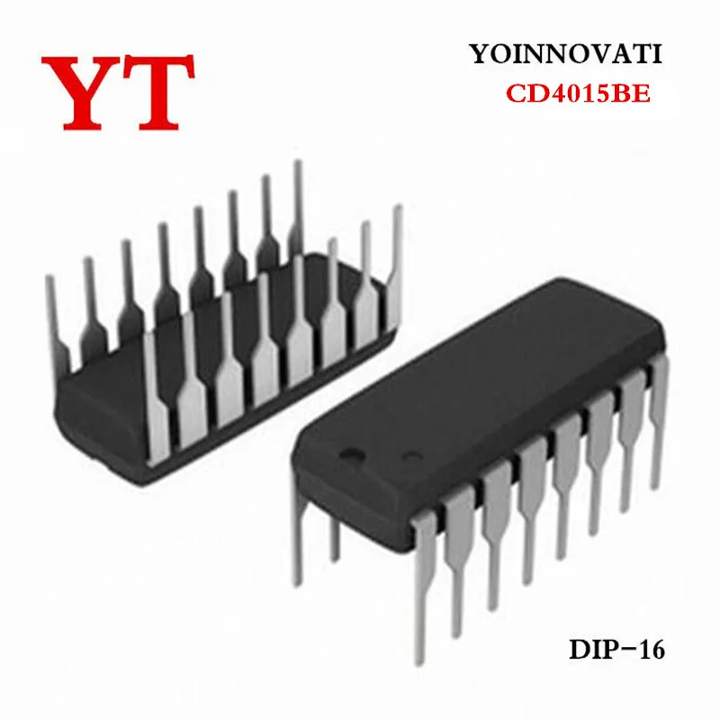 100 шт./лот CD4015BE CD4015 4015BE DIP-16 IC лучшего качества. | Электронные компоненты и