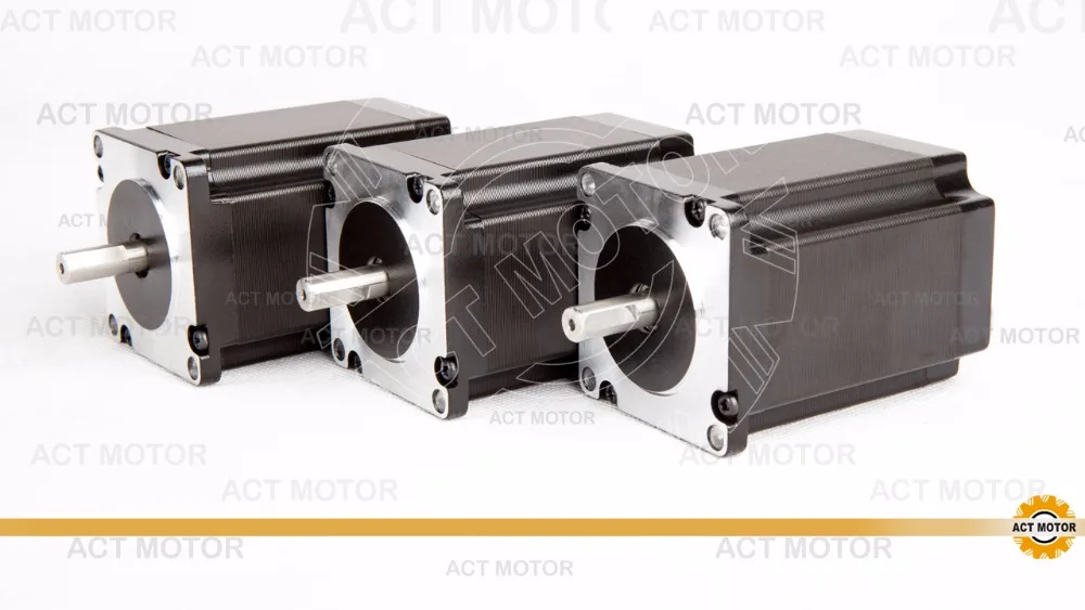 

Shipping from China!ACT Motor 3PCS Nema23 Stepper Motor 23HS8430D8P1-5 Single Shaft 4-Lead 270oz-in 76mm 3A US DE CA JP Free