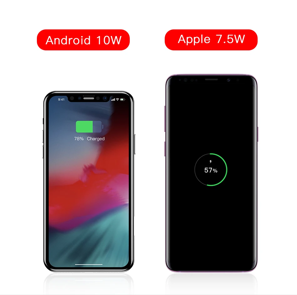 Baseus паук присоски Беспроводной Зарядное устройство для iPhone XR XS Max Портативный быстро Беспроводной зарядного устройства для samsung примечание 9 8 S9+ S8