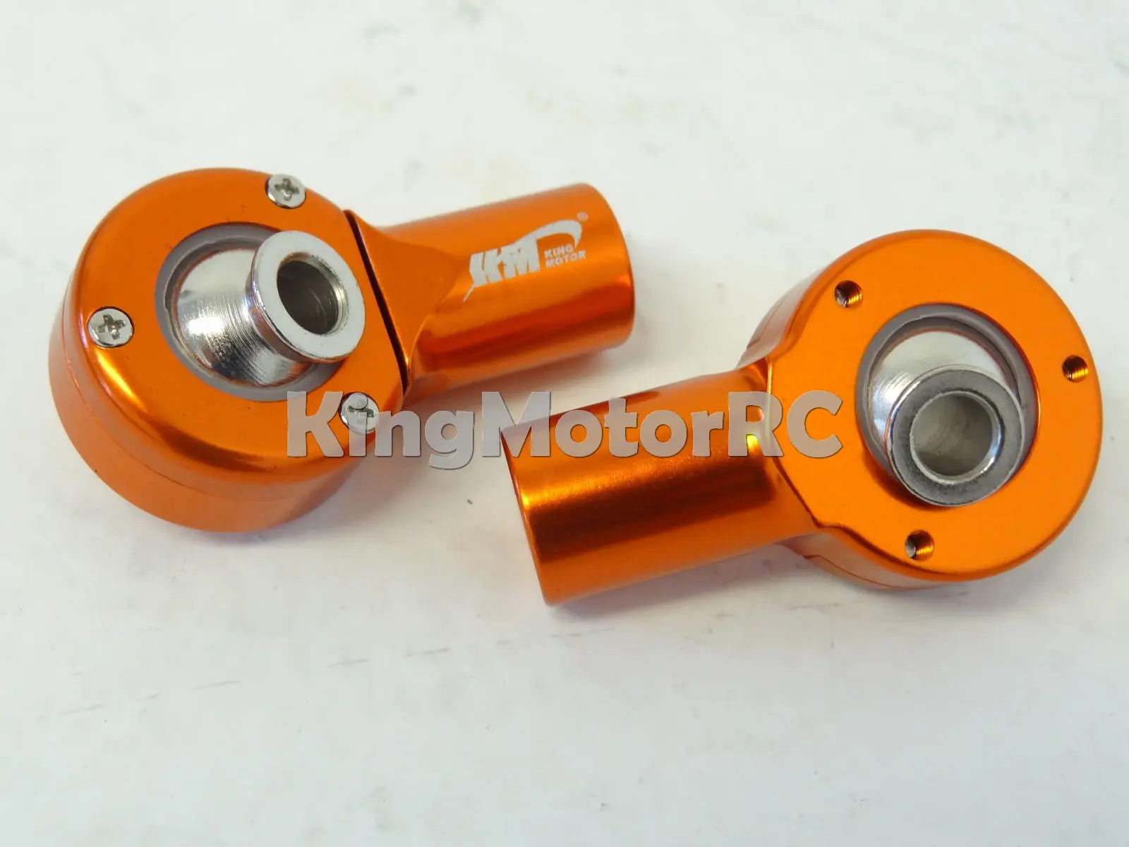 

King Motor Orange Aluminum Alloy Front Upper Ball Ends fits HPI Baja 5B 5T 5SC