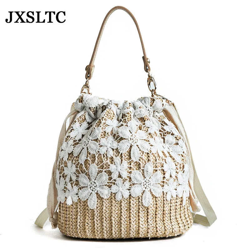 Canvas Crossbody Bucket Bags