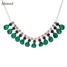 Ahmed Jewelryy новая мода драгоценный камень массивное золотое ожерелье и ожерелье с подвесками для женщин