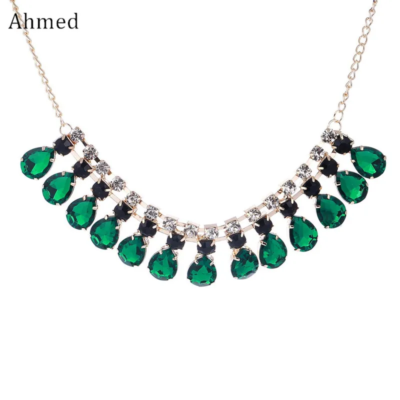 Новинка 2017 от Ahmed Jewelryy модные массивные ожерелья и подвески золотого цвета с