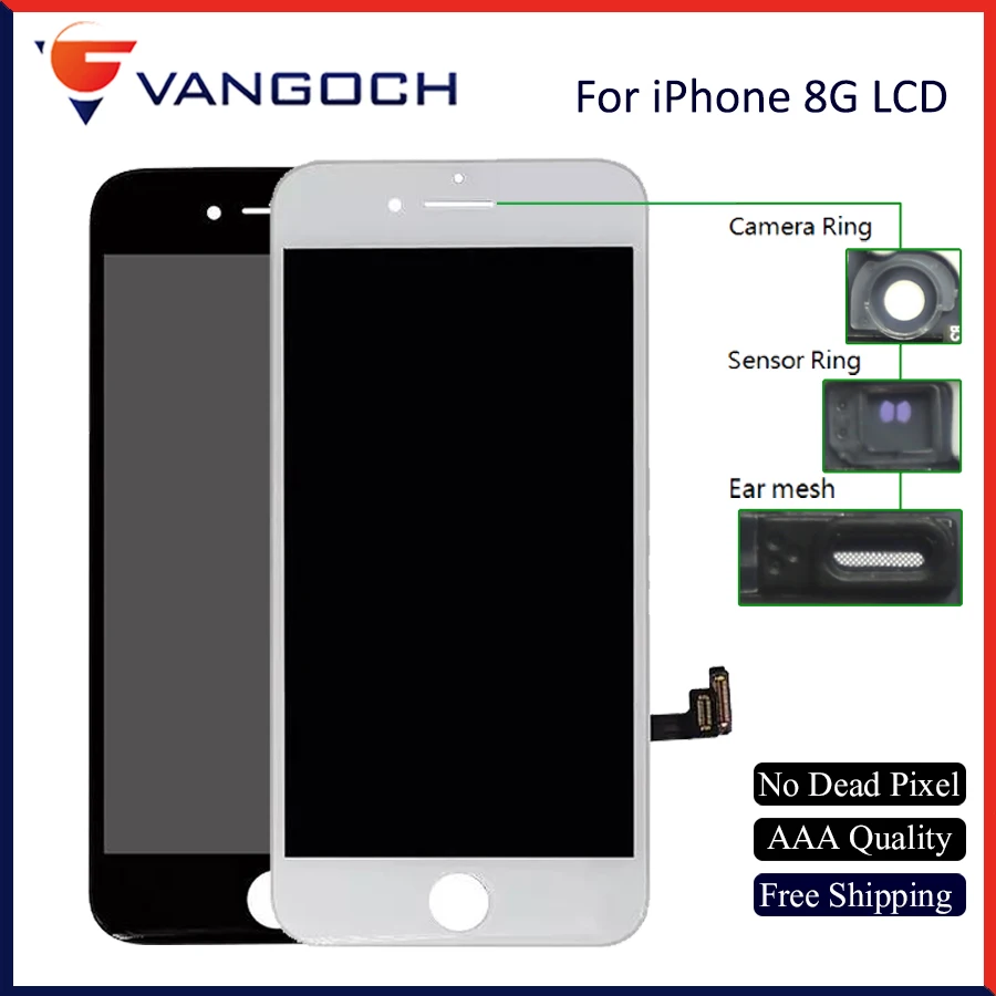 

20PCS/Lot Grade AAAA Quality Screen For iPhone 8 LCD Display Screen Replacement Lens Pantalla With Touch Digitizer
