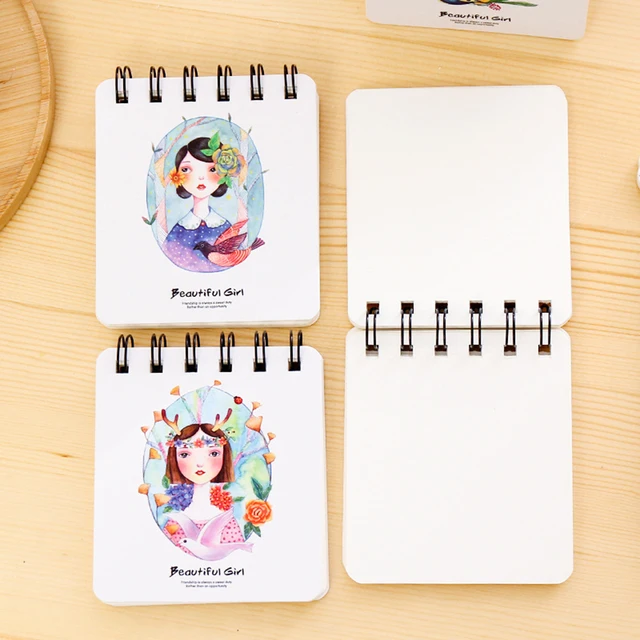leuke hard cover coil boek draagbare pocket spoel notebook dagelijks