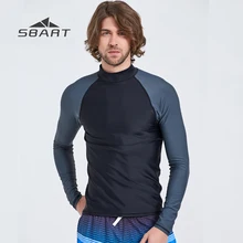 SBART Мужская рубашка для плавания с длинными рукавами, дышащий солнцезащитный для плавания, топы, плюс размер, защита от ультрафиолета-Медузы