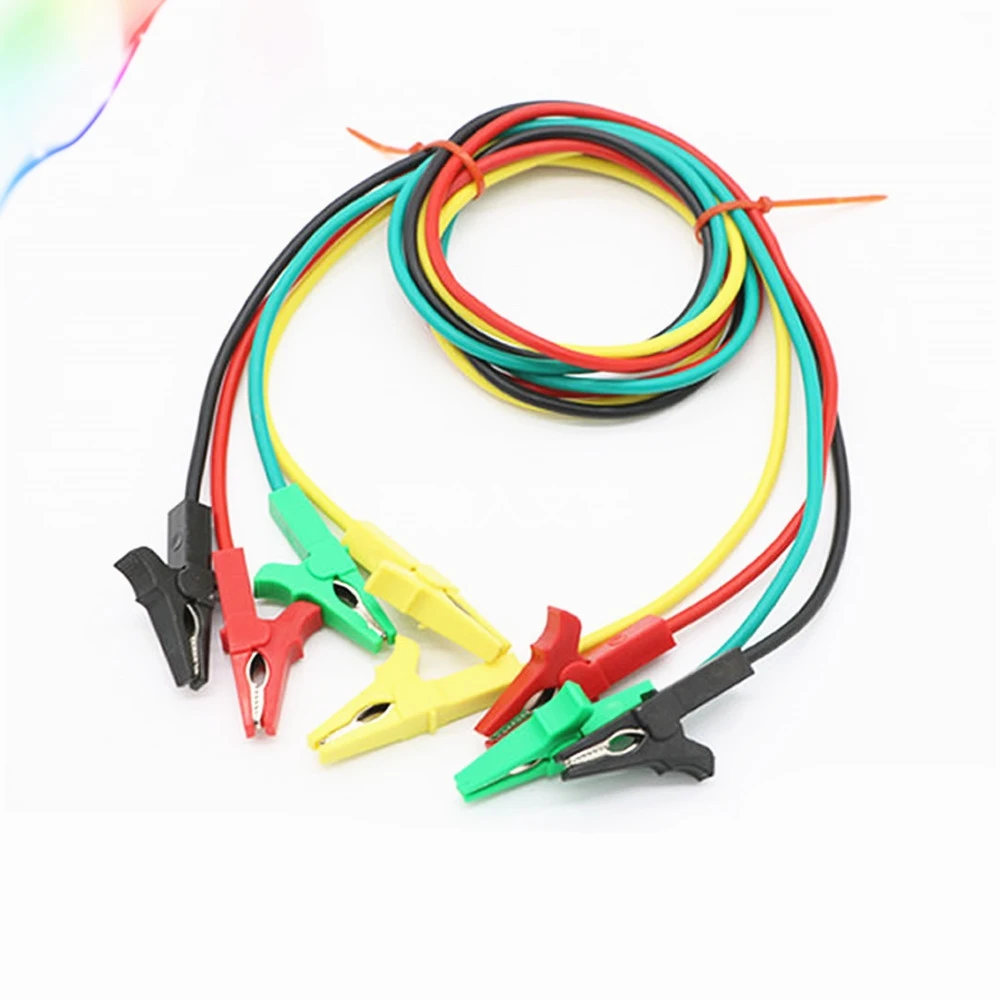 

1m Long Alligator Clip Electrical Clamp Insulated Test Lead Cable