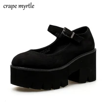 fall shoes Women Pumps High Heels Buckle Casual Shoes Woman Black Round Toe Mary Jane Shoes Platform 2019 New Autumn YMA520 fall shoes Women Pumps High Heels Buckle Casual Shoes Woman Black Round Toe Mary Jane Shoes Platform 2019 New Autumn YMA520