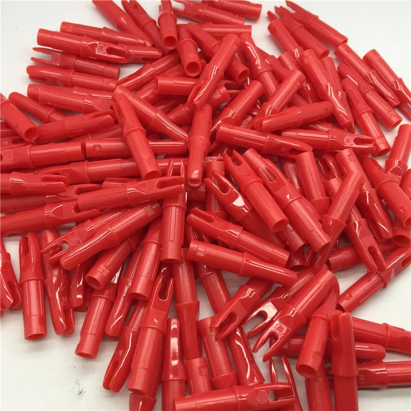 

100 Computers Many Archery Outdoor Hunting Compound Bow Fittings Arrow Tail 6.2 mm Arrow Tail Sleeve Red A-219