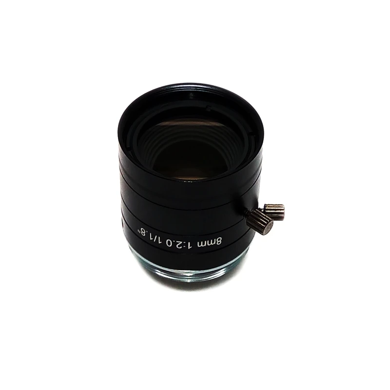 

5MP 1/1.8" F2.0 Aperture C-Mount 8mm Focal Length Industrial Microscope Vision Camera Lens