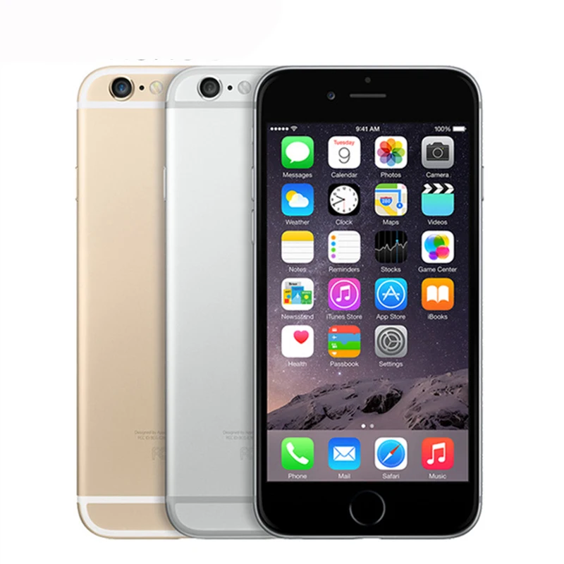 Unlocked Original Apple iphone 6 Plus SmartPhone Wifi Single Sim Dual Core 16G/64/128GB ROM IOS 8MP Video LTE Fingerprint 5.5\