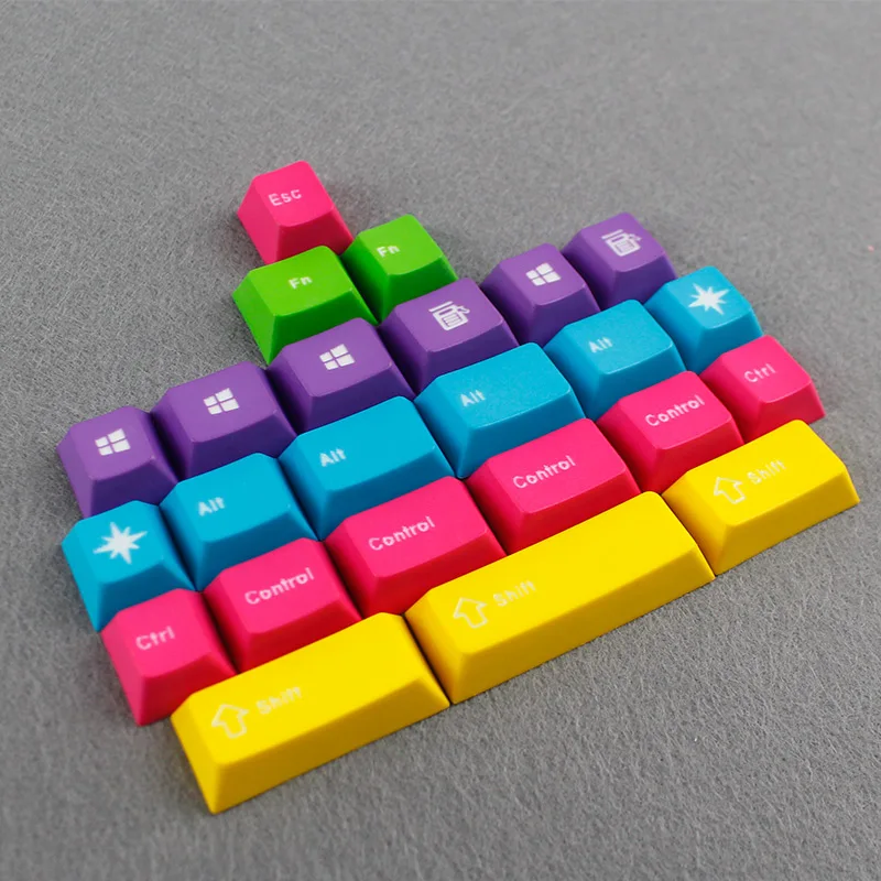 Enjoypbt клавиатура механическая keyboarded hot 117 keycaps японские Dye Subbed Keycap Set cmyw rgby|keyboard