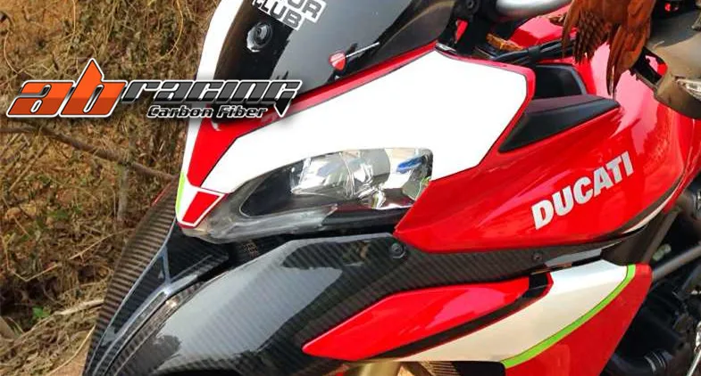 Передний клюв, пара для Ducati Multistrada 1200 2010-2013 Полное углеродное волокно