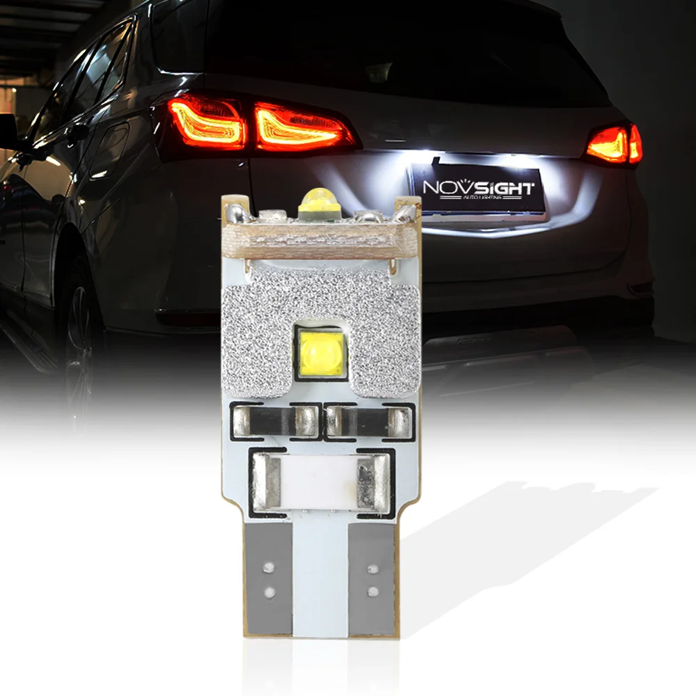

NOVSIGHT T10 W5W LED 6500K Car Led Lamp Interior Light T10 W5W 194 168 White Dome Light For Car Accessories Light