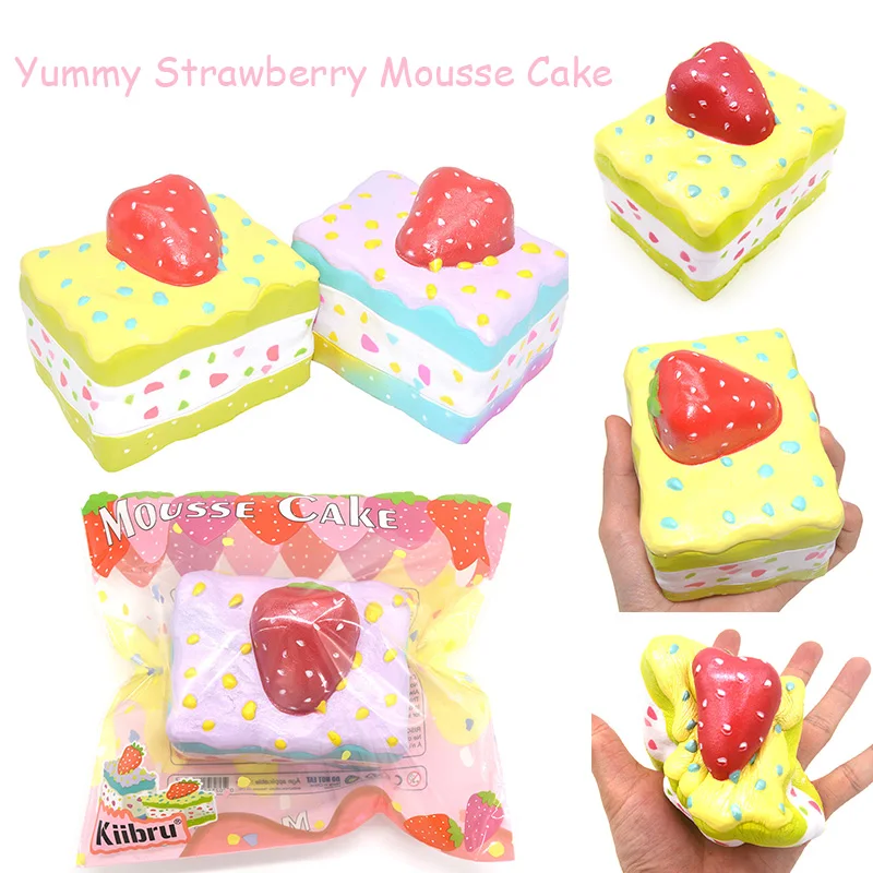 12 шт./лот игрушки Kiibru Squishy Mousse для торта медленно восстанавливающие форму