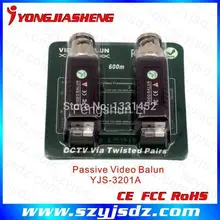 3 Pairs free shipping PURE COPPER BNC CCTV Passive Video Balun