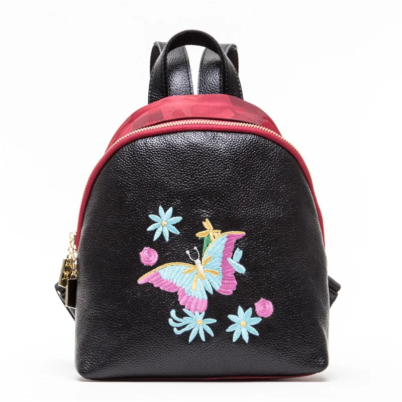 2017 New Arrival Genuine Leather Women Folk custom Shoulder Zipper School for Teenagers Girls Leather Laptop