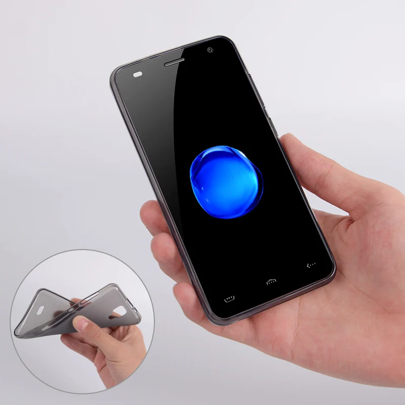 Чехол для Homtom HT26 противоударный защитный мягкий силиконовый чехол из ТПУ