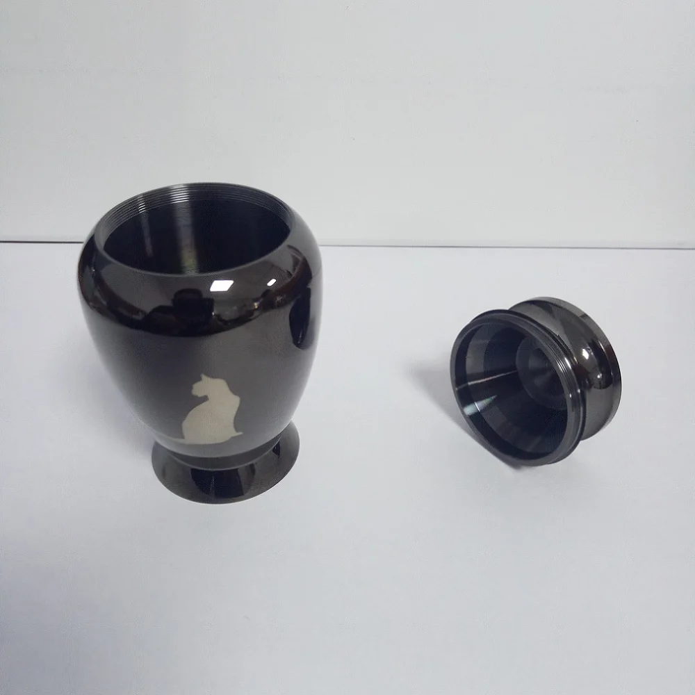 Loss of Pet Cat Cremation Urn для пепла Memorial Gun цветная шкатулка похорон Urns ювелирные изделия